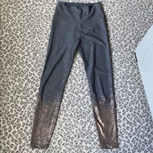 Beyond Yoga Alloy Ombre High Waisted Grey/Rose Gol